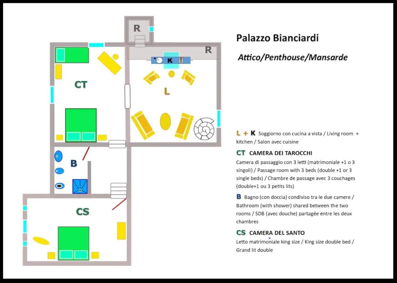 شقة Palazzo Bianciardi Attico كاستيلّينا إنْ كْيانت المظهر الخارجي الصورة